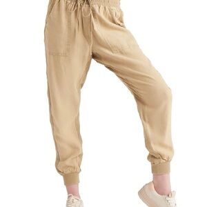 Casual Tan Jogger Pants for Women
